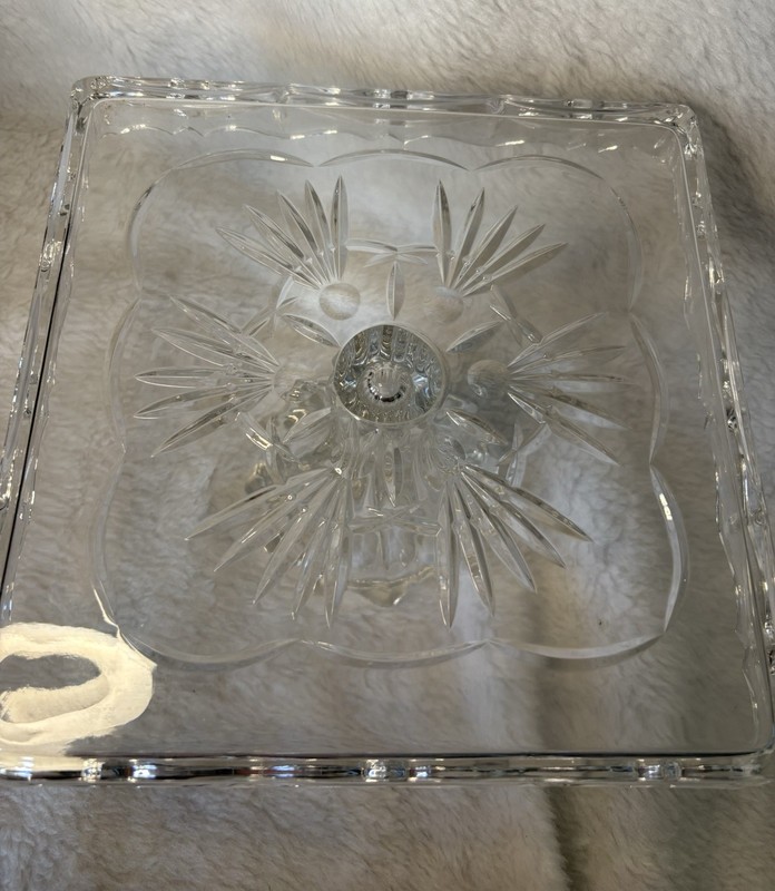 10" Diameter Pedestal Cake Stand Freedom by Godinger New Without Outer Box gallery