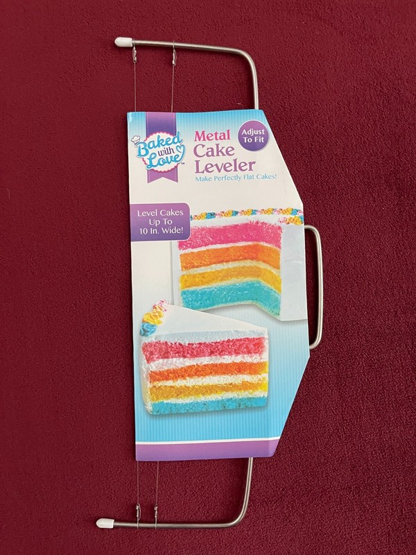 Baked With Love CAKE LEVELER METAL WIRE ADJUSTABLE 10″ Decorating Tool ** NEW **