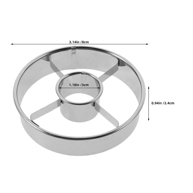 Stainless Steel Donut Cutter: 8 Cm/3.15 Inch Doughnut Cutters Mold Baking Tool gallery