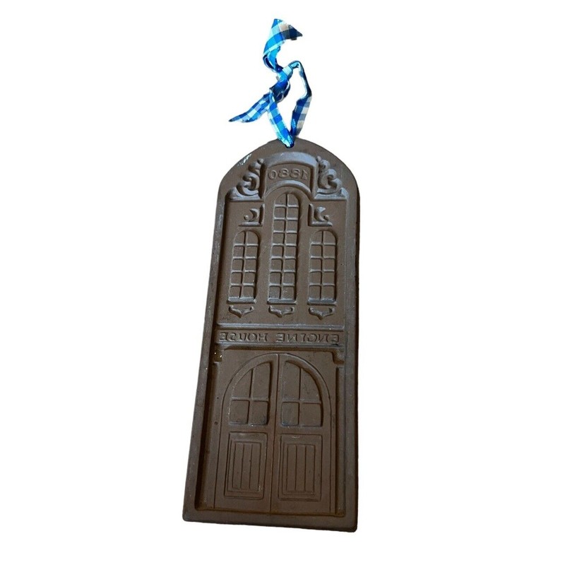 Hartstone Fire Engine House Station Cookie Candy Mold Stamp Fireman Hanging