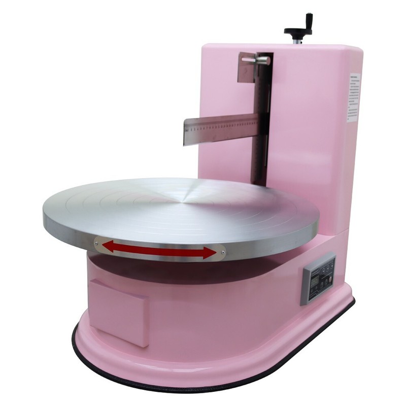 4-16 Inch Cake Cream Spreading Machine Coating Smearing Turntable 110V - Pink gallery