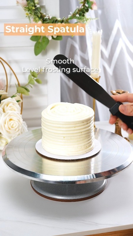 253 Pcs Cake Decorating Set - 12" Turntable, Icing Tips, Piping Nozzles, Spatula gallery