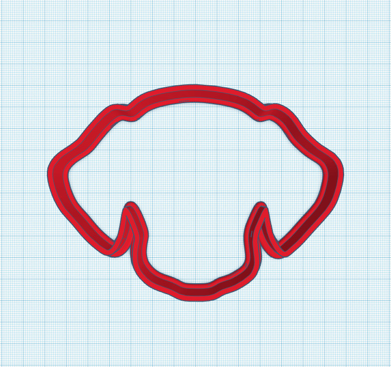 Dog Head Cookie Cutter, Perfect For A Dog Lover, Food Safe PLA, 3D Printed