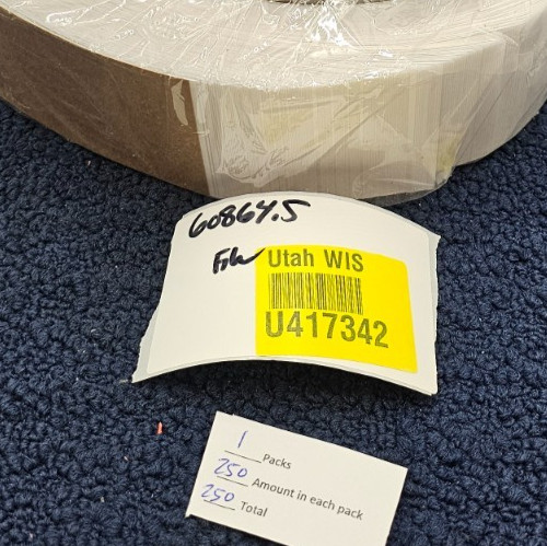 (QTY 250) 9600: 2-3/8" x 30" Poly Collar Cake Bands, Food-Safe Plastic Material gallery