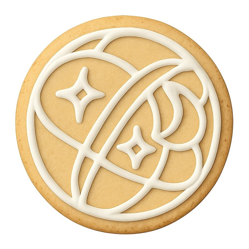 Celestial Sphere Cookie Cutter & Stamp, Fondant & Clay - 4x4 gallery