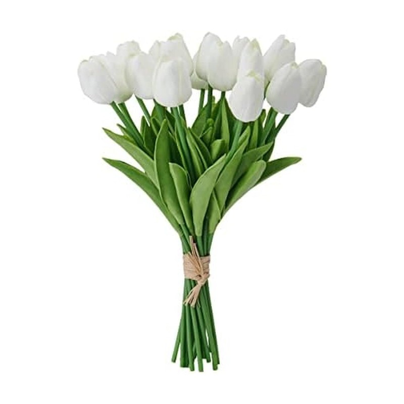 Mikasa Artificial Tulip Bouquet Realistic Artificial Flowers 20 Piece 13 Inch