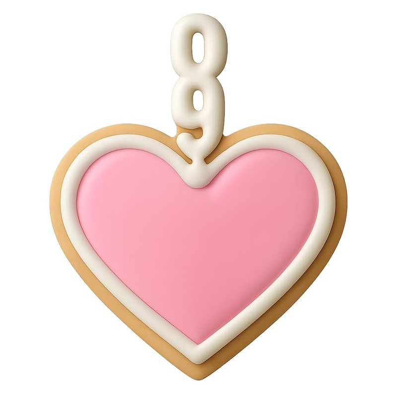 Heart with Chain Cookie Cutter & Stamp, Fondant & Clay - 4x3.2 gallery