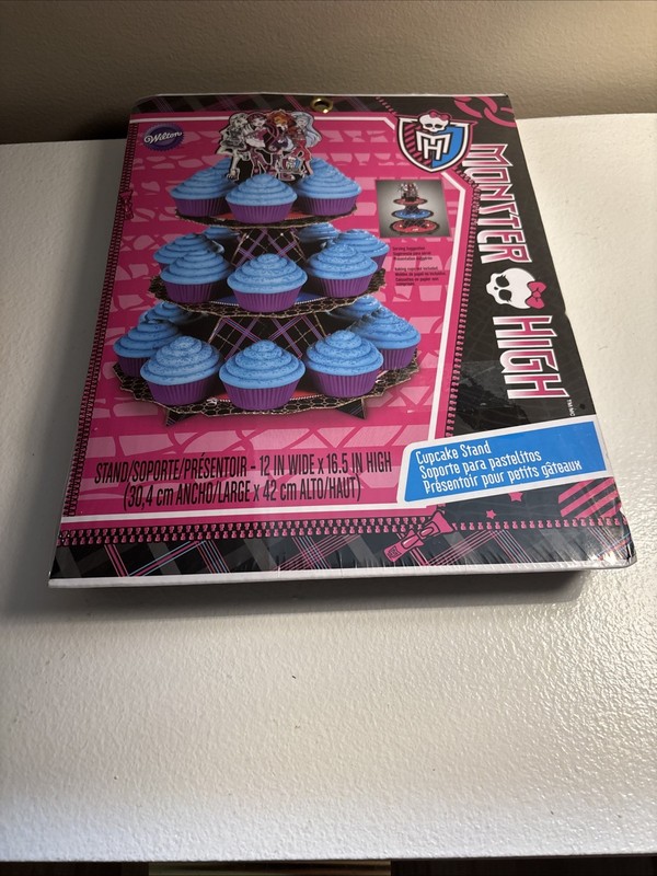 Monster High Cupcake Stand Brand New Sealed Birthday Party Decor By Wilton gallery