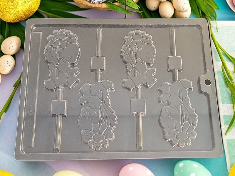 Life Of The Party Easter Duck Spring Flower Lollipop Chocolate Candy Mold