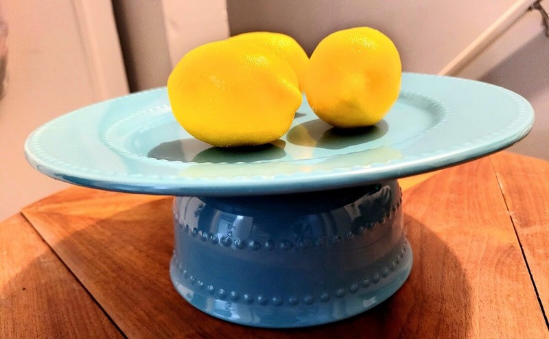 Kitchen Ceramic Riser Cake Plate Display Tray 3 Styles Farmhouse Modern gallery