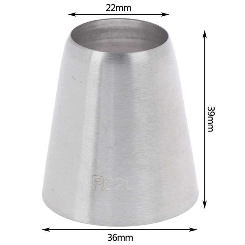 R22L Round Piping Tip Decorating Nozzle Pastry Tips Fondant Cake Pastry Tool AY gallery