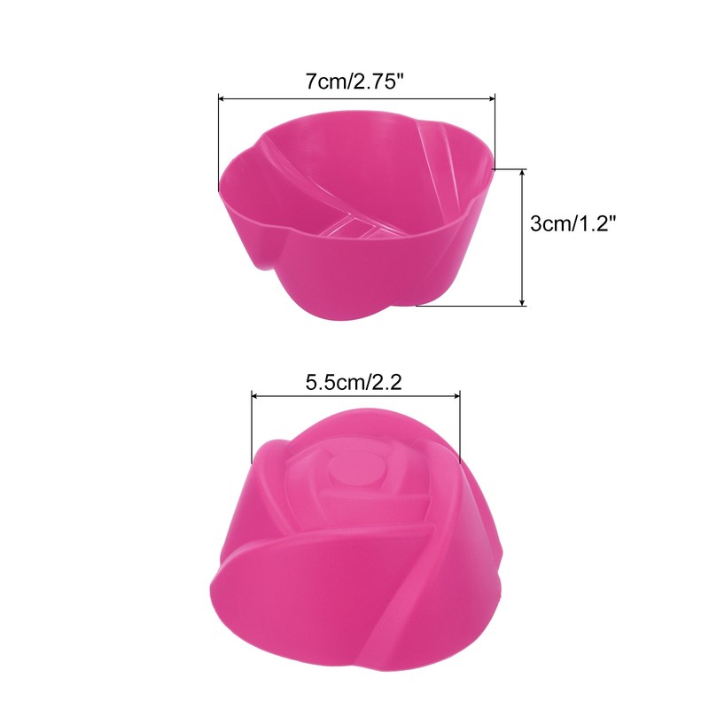 18Pcs Reusable Nonstick Cast Rose Red Flower gallery