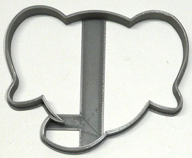 ELEPHANT OUTLINE FACE HEAD ZOO ANIMAL AFRICAN SAFARI SPECIAL OCCASION USA PR2624