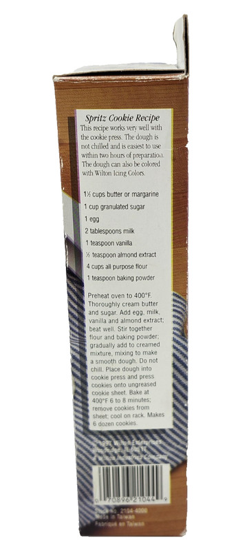 WILTON Spritz Cookie Press Box Set Cookie 12 Discs Complete Baking Cooking gallery