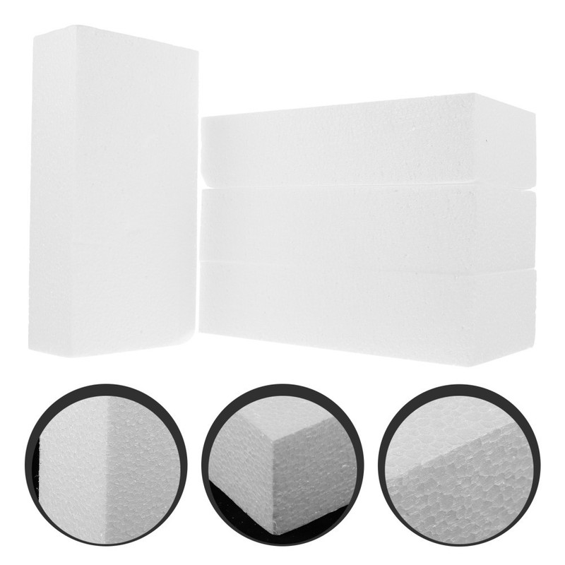 4Pcs White Craft Foam Blocks for Sculpting Floral Designs and Home Decor gallery