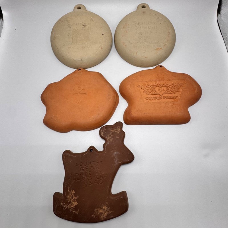 Cookie Mold Cotton Press, Superstone, Country Gear Lot of 5 Assorted gallery