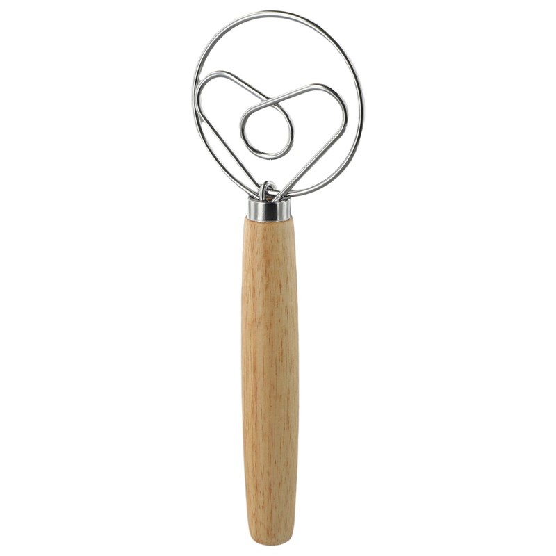 10 Inch Danish Dough Whisk for Efficient Mixing and Baking in Kitchens gallery