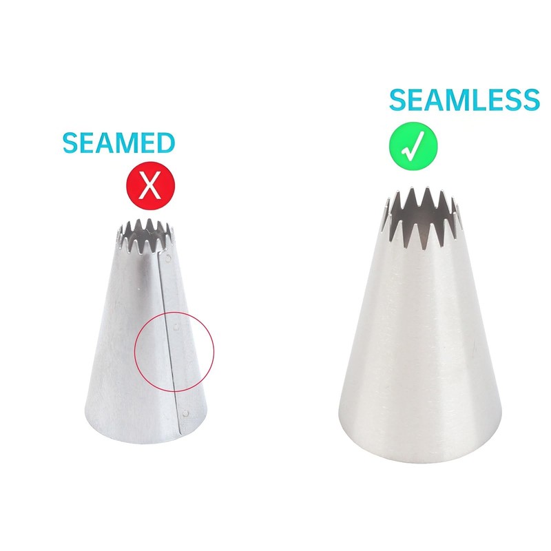 8Pcs Flower Piping Tips Set Stainless Steel Baking Tools Cookies, Cupcakes Ro... gallery