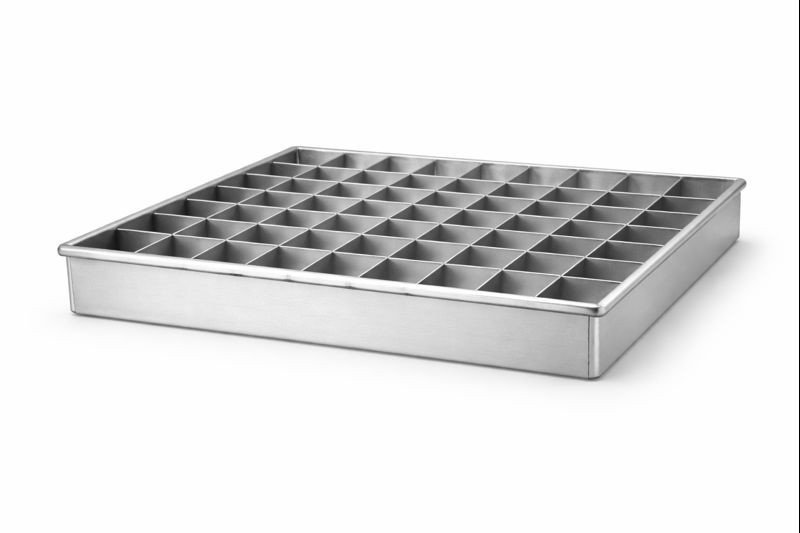 26x26cm Aluminum Brownie Divider Pan 100 Grid | Removable Baking Tray gallery