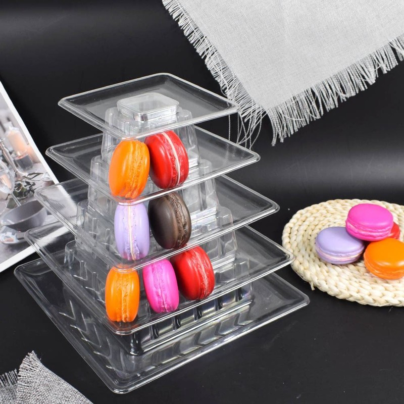 6-Tier Macaron Display Rack for Cake and Pastry - Tiered Biscuit Donut Levels gallery