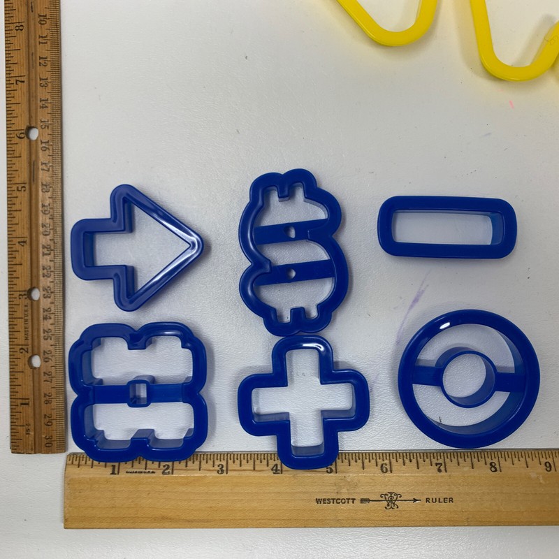 Wilton 48 Pcs ABC 123 Alphabet Letters Numbers Math Signs Symbols Cookie Cutters gallery