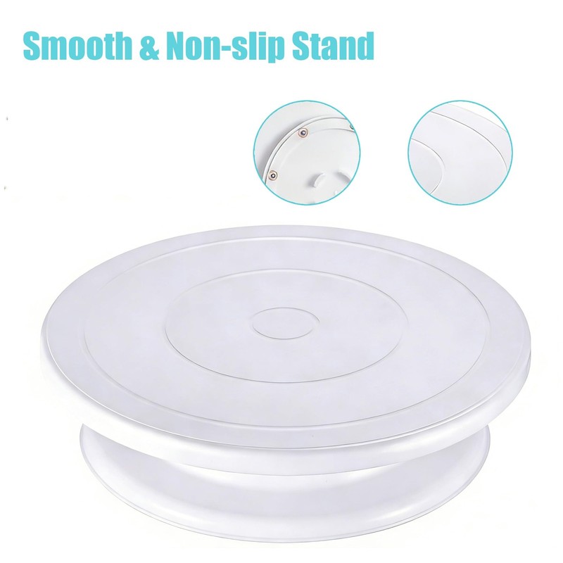 69 PCS Cake Decorating Kit, Baking Supplies - 12'' Cake Stand Turntable with ... gallery