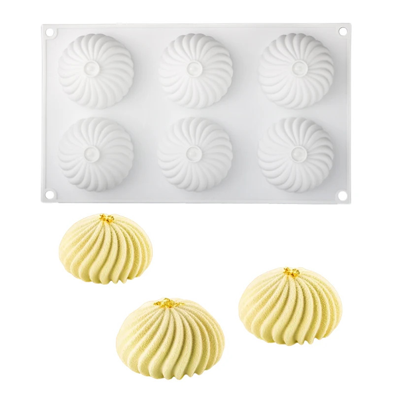 6-Cell Chinese Traditional Flour Food Vortex Texture Steamed Stuffed Bun gallery