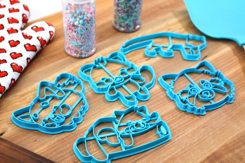 Cute Red Panda Cookie Cutters - Red Panda Outline, Red Panda Face, Red Panda gallery