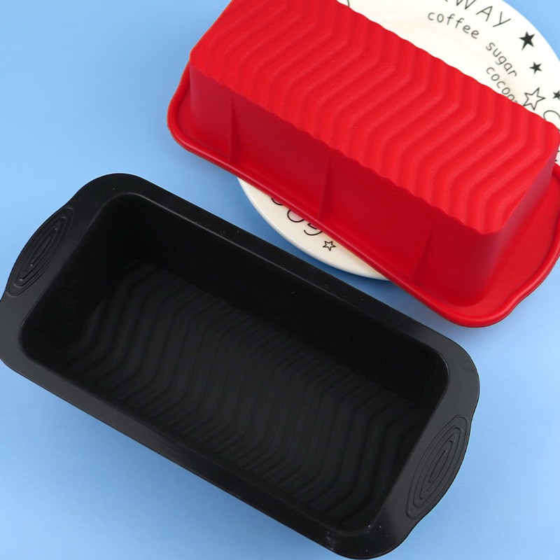 2pcs Long strip toast mold, silicone cake mold, high temperature resistant