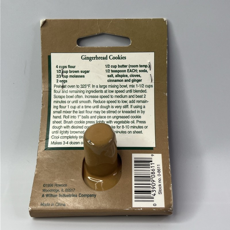 Shaker Hearth Dove Rowoco Wilton Terracotta New in Package Vintage Cookie Press gallery