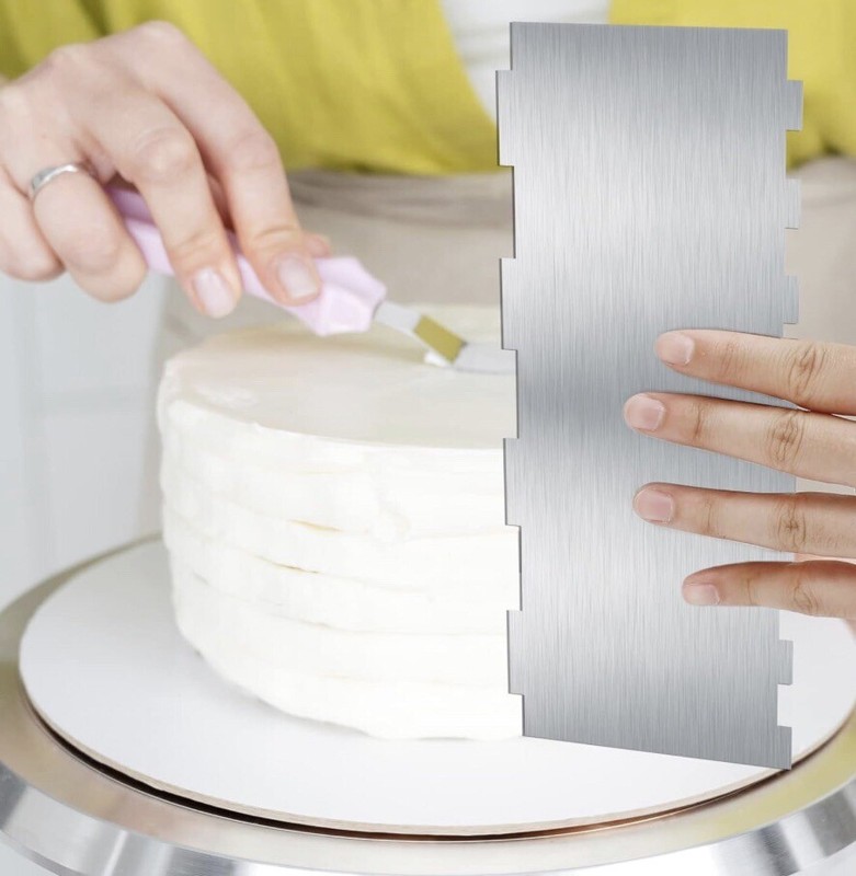 9 Inch Cake Scraper Cake Decorating Supplies Cake Wide Comb & Smooth NEW gallery