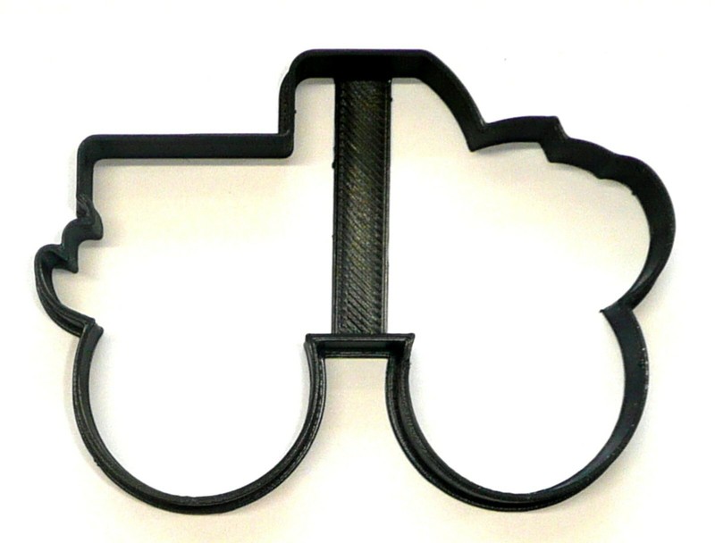 MONSTER TRUCK OUTLINE OVERSIZED TIRES HEAVY DUTY COOKIE CUTTER USA PR4170