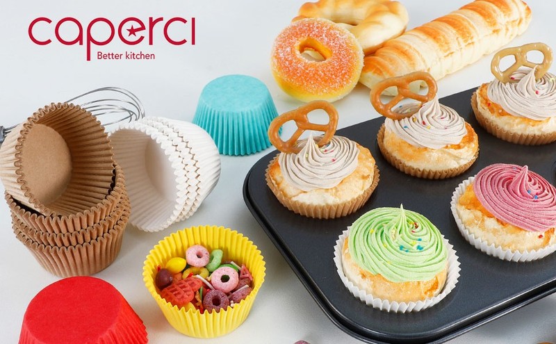 erci 300Pcs Standard White Cupcake Liners for Baking - Odorl gallery