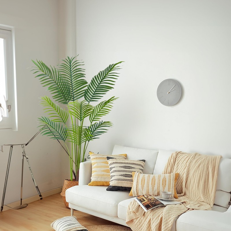 Haihong 4Ft Artificial Palm Treefaux Areca Palm Plant Real Touch Leaves And gallery