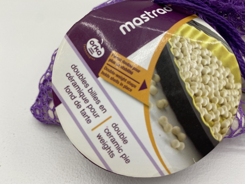 New Mastrad Double Ceramic Pie Weights Purple Mesh Bag gallery