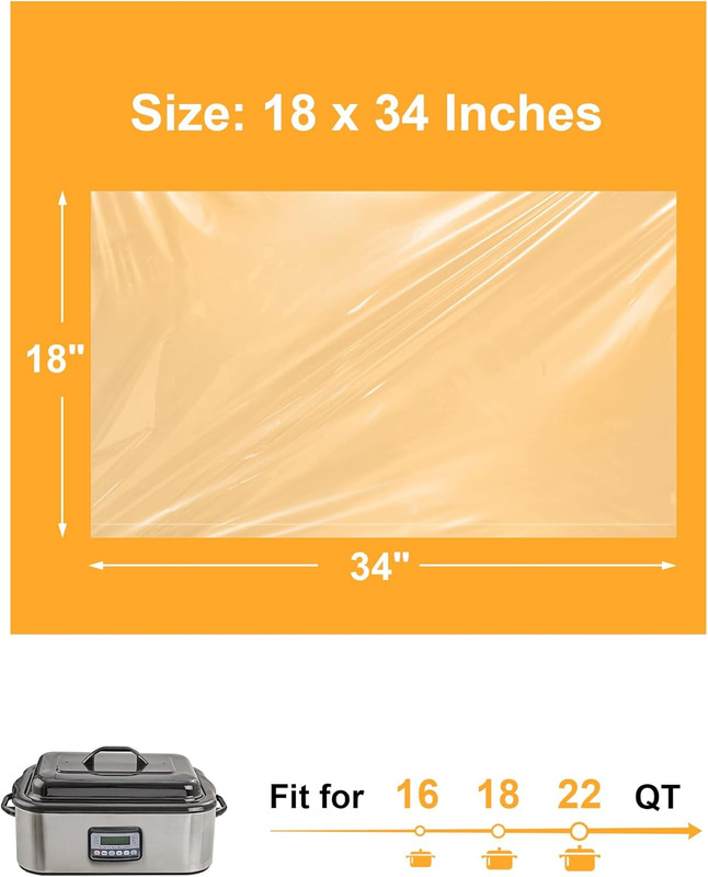 Electric Roaster Liners, 10 Count Disposable Roaster Liners, Fits 16, 18, 22 Qua gallery