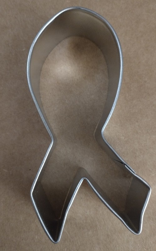 3.75″ Awareness Ribbon Shape Cookie Cutter Tin Steel Autism Breast Cancer
