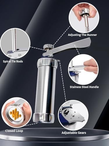 Heavy Duty Aluminum Cookie Press Set - 20 Discs & 4 Nozzles for Baking & Decorat gallery