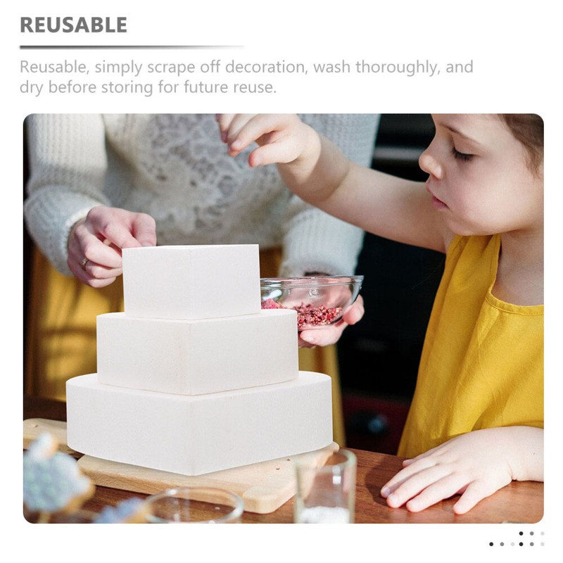 3Pcs DIY Practicing Cake Dummies for Party Gathering Practicing Wedding gallery