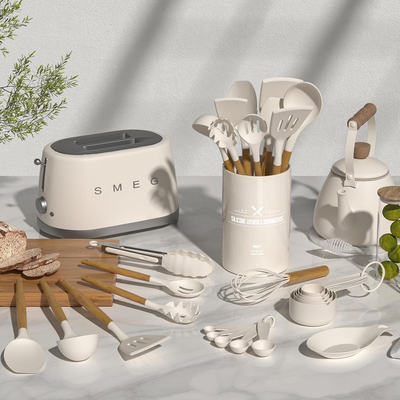 Umite Chef Kitchen Cooking Utensils Set, 33 pcs Non-Stick Silicone Cooking Ki... gallery