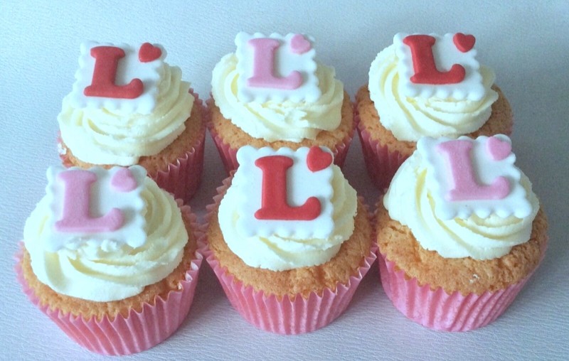 Edible Icing Hen Party EdIble Sugar Icing Pink L Plates Hearts Cup Cake Toppers