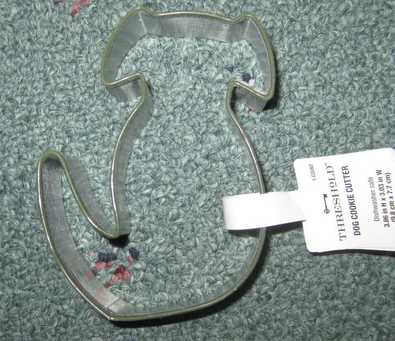 Threshold Stainless Steel Festive Holiday Dog Shaped Cookie Cutter 3 Pack B320