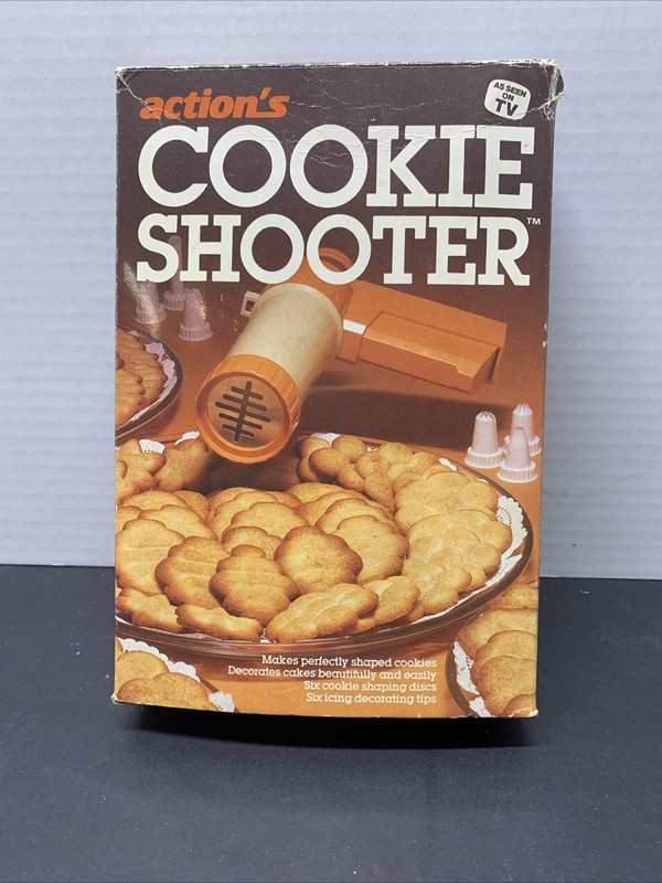 Vintage Action’s Cookie Shooter Manual Press As Seen On TV 1984