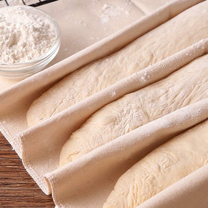 Thicked Bakers Couche Cotton Baguette Fermented Proofing Cloth for Dough Baking gallery