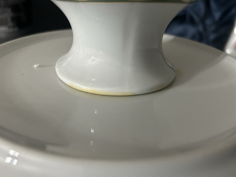 Vintage Sorrel English Rose cake platter set gallery