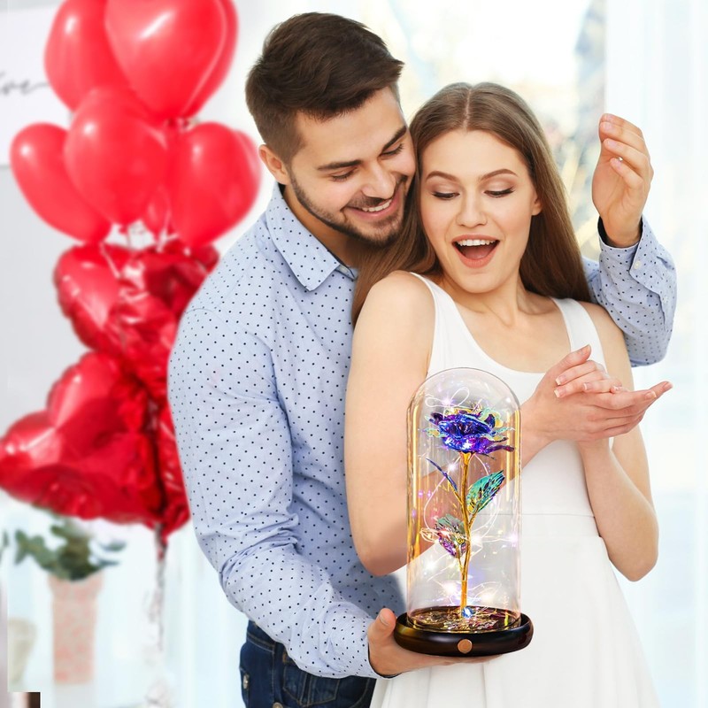 Pusuny Mothers Day Flowers Gifts For Mom Birthday Gift Rechargeable Galaxy gallery