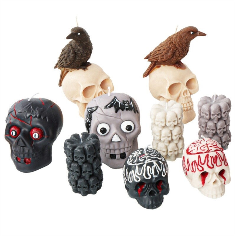 Skull Head Shape Silicone Craft Mold Silicone Material for DIY Hand-Making Lover gallery
