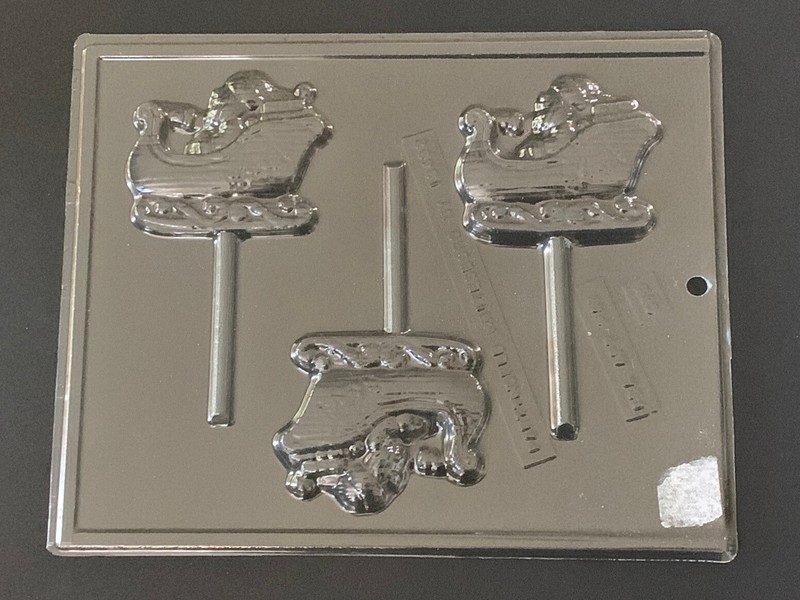 Apollo ASSORTED SANTA CLAUS THEMED Plastic Candy Mold Lot Of 4 Christmas Theme gallery