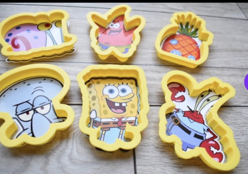 SPONGEBOB SQUAREPANTS outline cookie cutter set