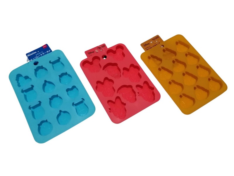 DAISO Silicone Chocolate Mold Disney Mickey Chip Dale Monsters Inc. Set of 3 New gallery